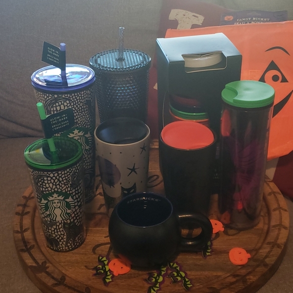 Starbucks Other - Bundle Starbucks Halloween 2020 cups glow in dark
